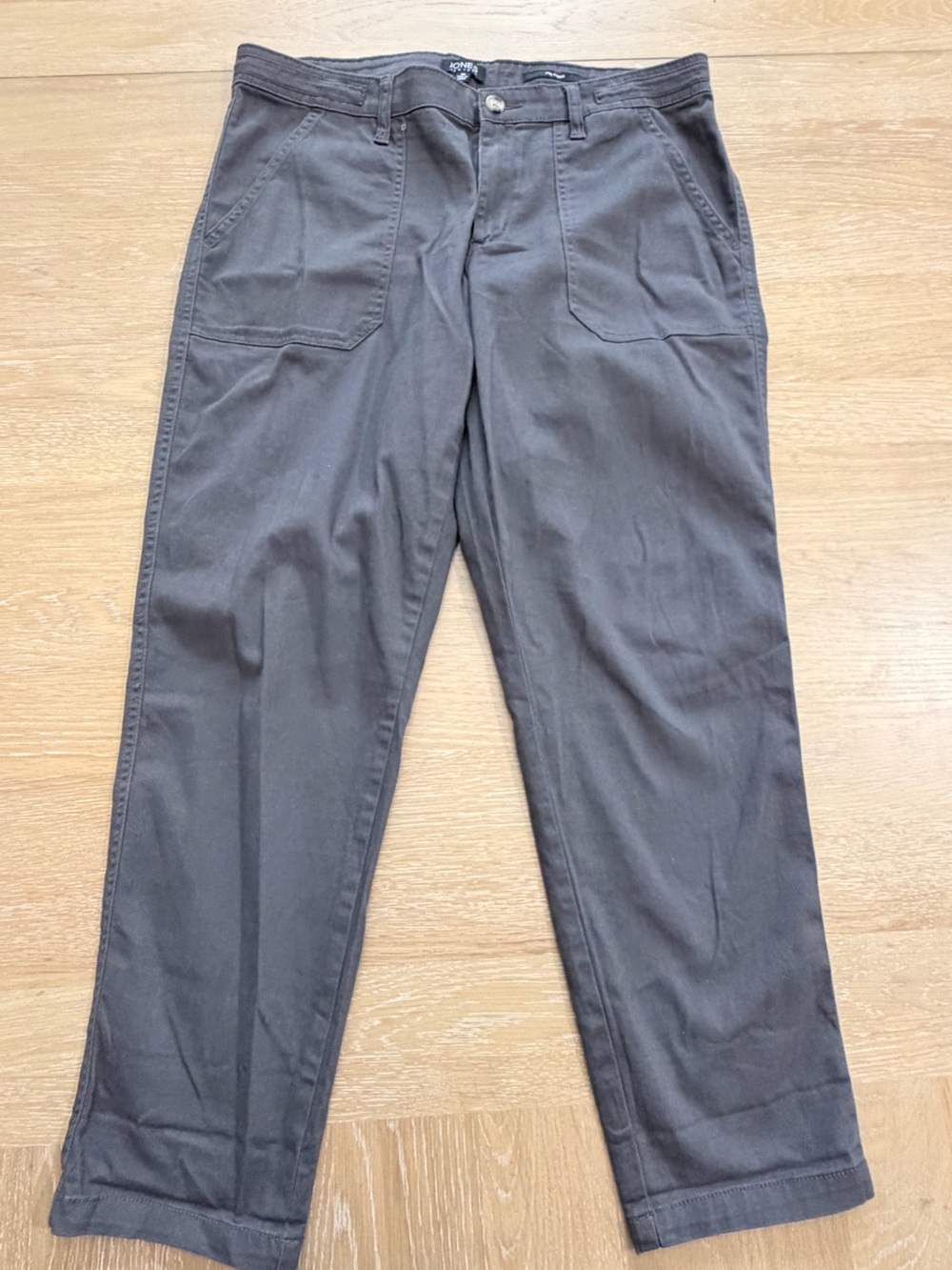 Jones New York Men's Brown Straight-Leg Chinos
